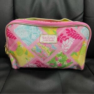 Lilly Pulitzer for Estee Lauder collection cosmetic makeup bag Medium